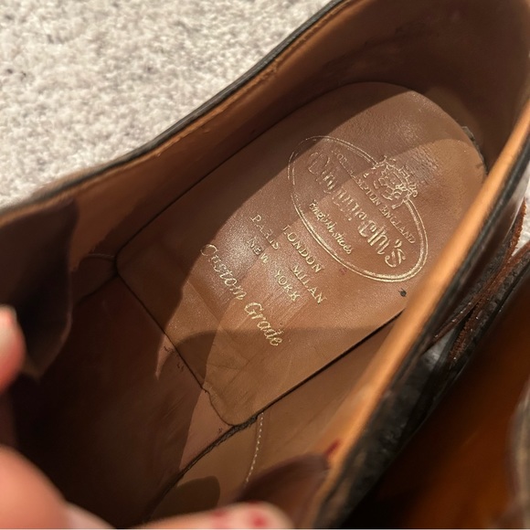CHURCH’s “Shannon 2 Wr” Calfskin Derby Lace-Ups in Sandalwood Oxford Shoes 7.5 F - Picture 8 of 16